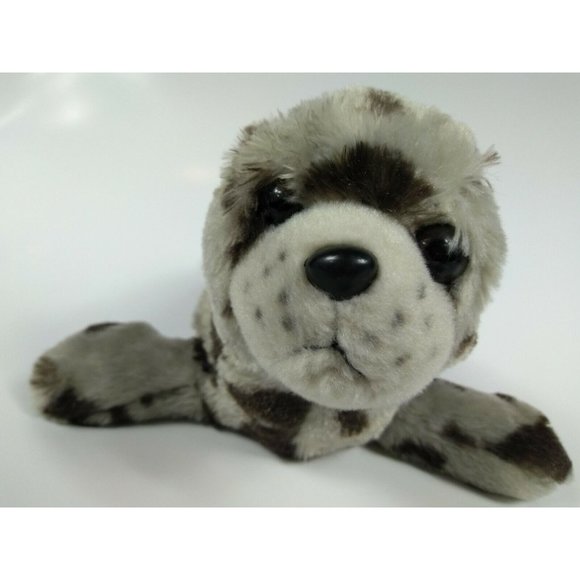Wild Republic Harbor SEAL PUP Gray Spotted 11" Stuffed Animal Replica Plush Toy - Picture 5 of 9